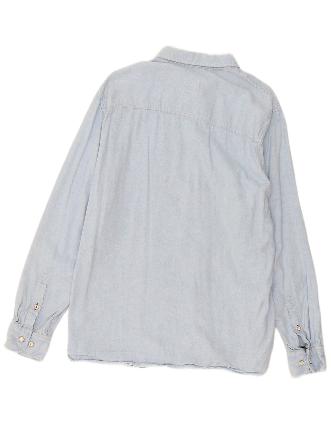 Camisa de franela para hombre de Fat Face, talla grande, de lino azul