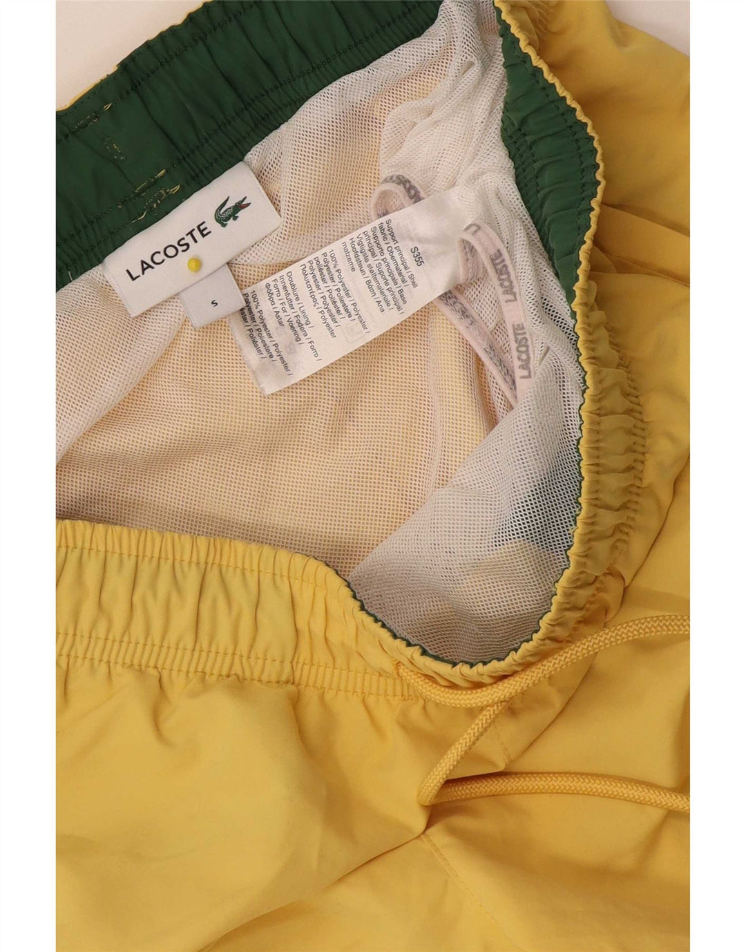 Bañador Lacoste Mujer UK 10 Small Amarillo Poliéster