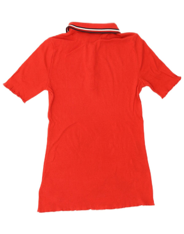 Tommy Hilfiger Polo para mujer UK 8 Small Rojo