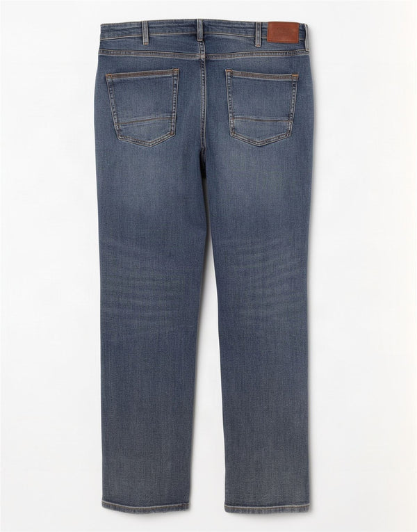 Marks & Spencer Jeans rectos para hombre W36 L29 Algodón azul