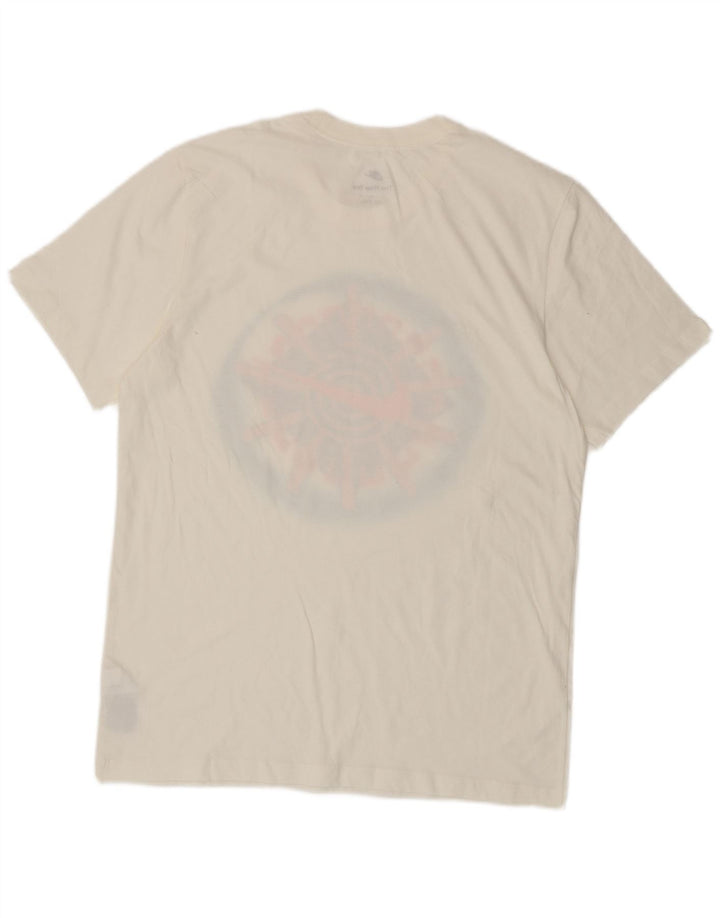 Nike Camiseta gráfica para hombre Top mediano de algodón blanco
