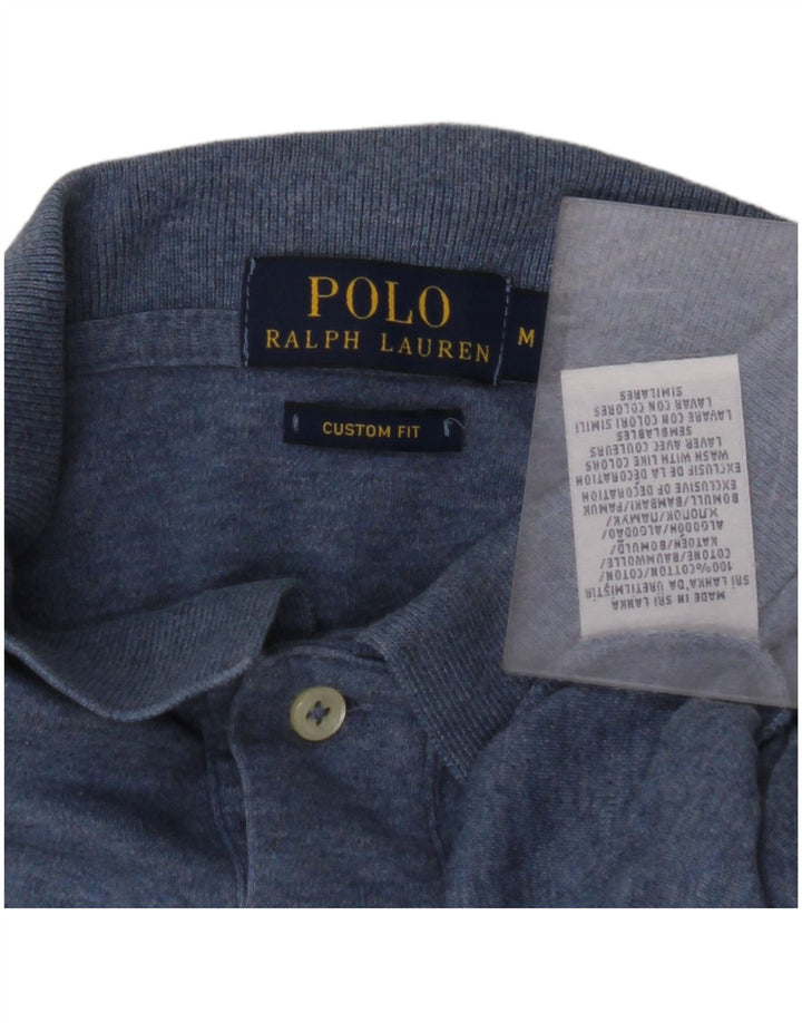 POLO RALPH LAUREN Polo de ajuste personalizado para hombre de algodón azul medio