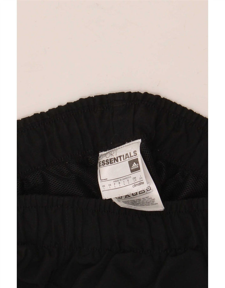 Adidas Mens Climalite Sport Shorts Grande Negro Poliéster