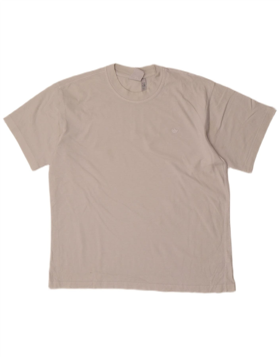 Adidas - Camiseta para hombre, talla grande, algodón blanco