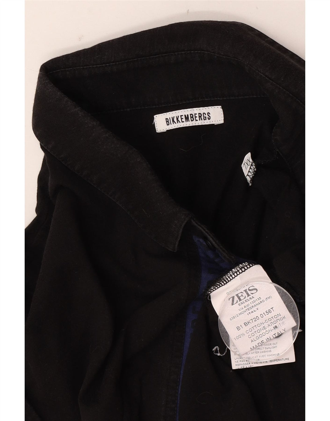 Bikkembergs Polo para hombre 2XL Algodón negro