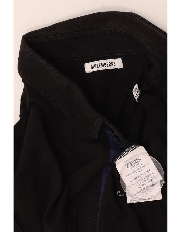 Bikkembergs Polo para hombre 2XL Algodón negro