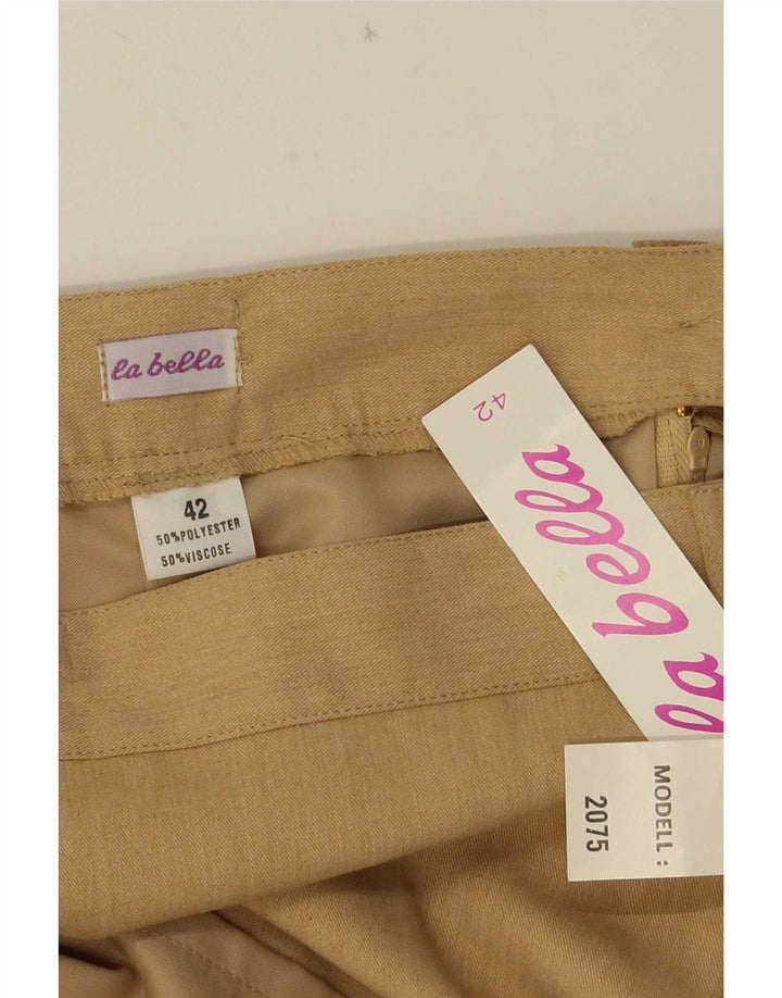 Falda Recta Mujer La Belle IT 42 Medium W30 Poliéster Beige
