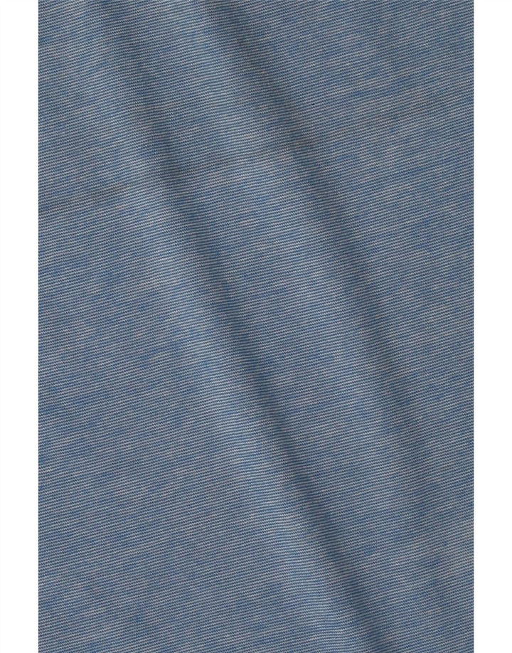 SUPERDRY Hombre Camiseta sin mangas de algodón a rayas azul medio