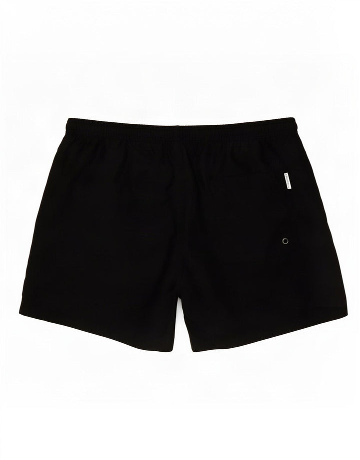 Calvin Klein Bañador con estampado gráfico para hombre, tamaño grande, color negro, poliéster