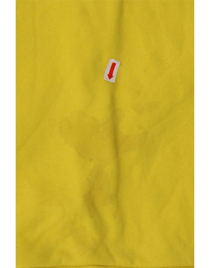 KARL LAGERFELD Sudadera para mujer Jumper UK 40 Grande Algodón amarillo