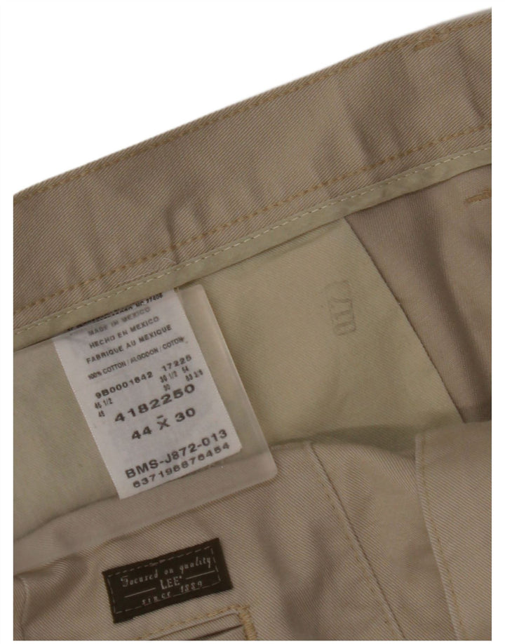 LEE Pantalón chino recto para hombre W44 L27 Algodón beige