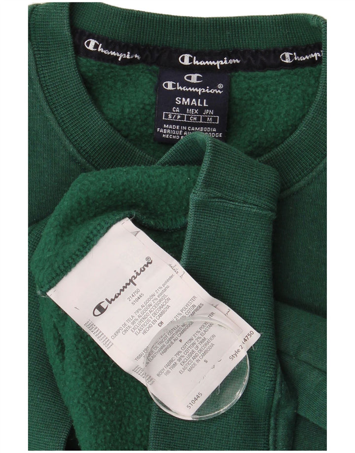 Champion Sudadera Jumper Small Verde Algodón Hombre