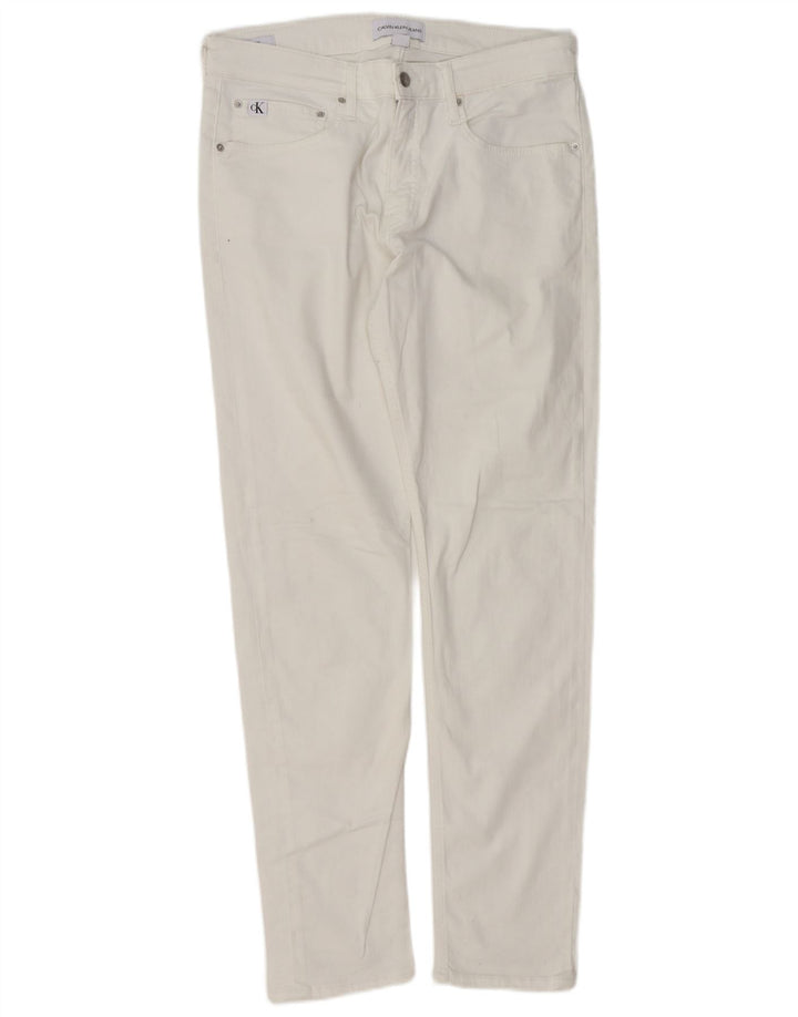 Calvin Klein Jeans Slim para Mujer W34 L32 Algodón Blanco