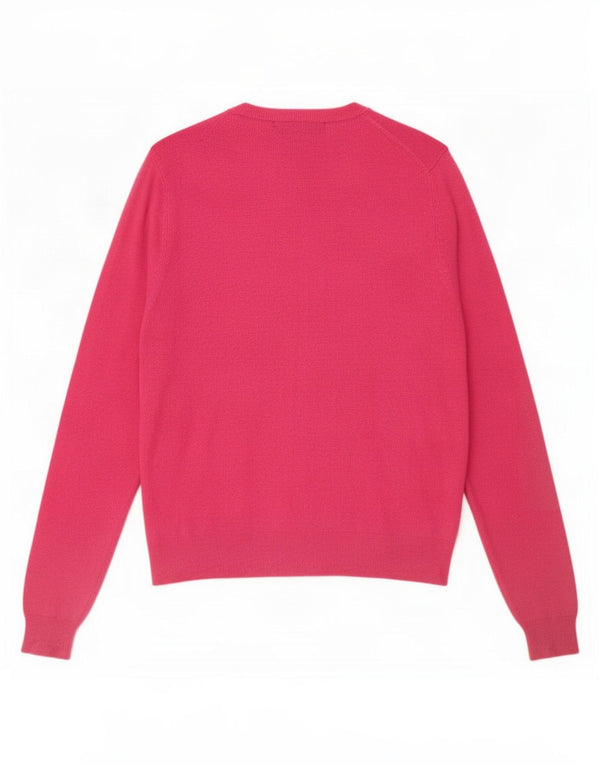 Marks & Spencer Suéter tipo cárdigan para mujer UK 44 Viscosa rosa grande