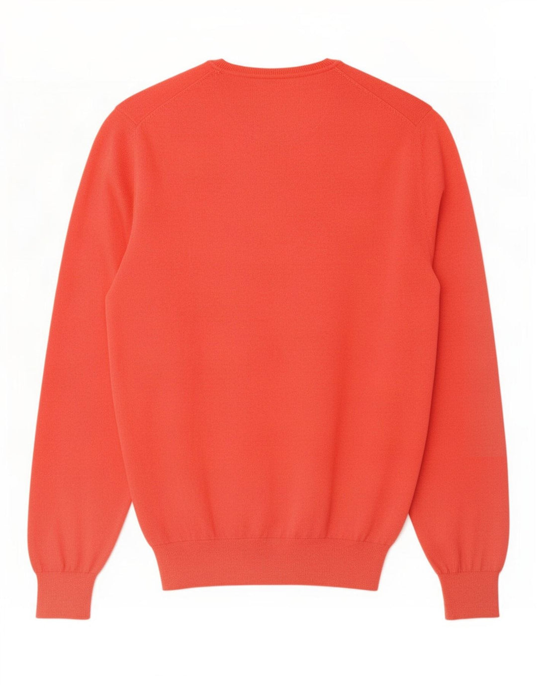 Massimo Dutti Jersey Con Cuello En V Hombre Large Rojo Algodón
