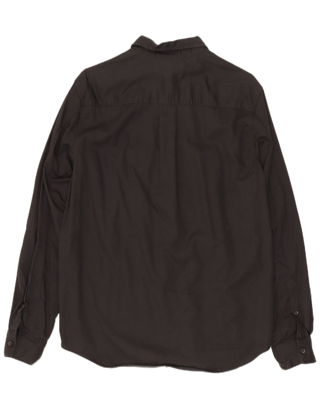 Camisa Cos Hombre Regular Fit Pequeña Lyocell Negra