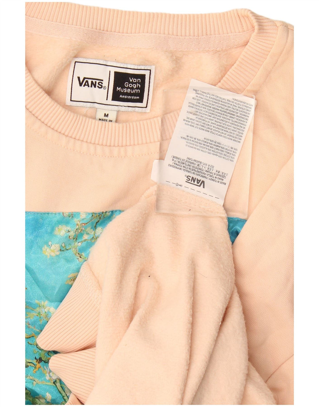 Vans Hombre Sudadera Gráfica Jumper Algodón Rosa Medio