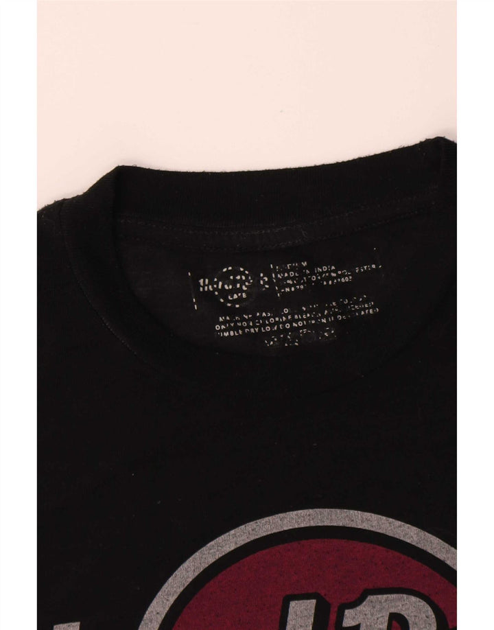 Hard Rock Cafe Mens Munich Graphic Camiseta Top Mediano Negro