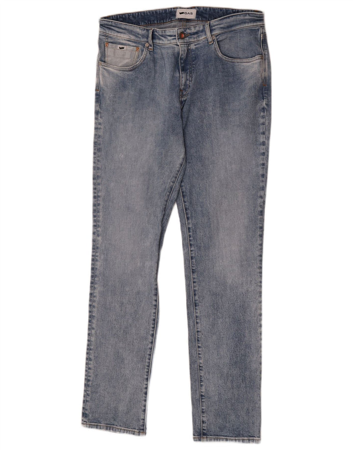 Vaqueros ajustados para hombre Gas W33 L32 Algodón azul