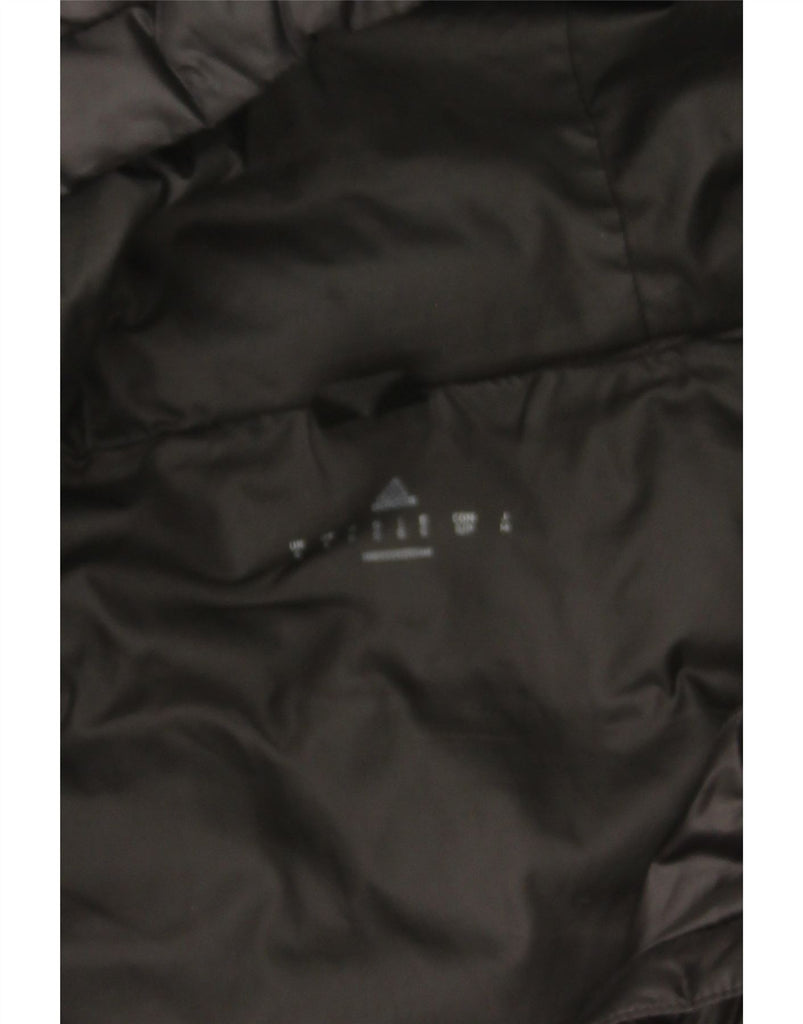 ADIDAS Mens Hooded Padded Gilet UK 36 Small Black Polyester Vintage Adidas and Second-Hand Adidas from Messina Hembry 