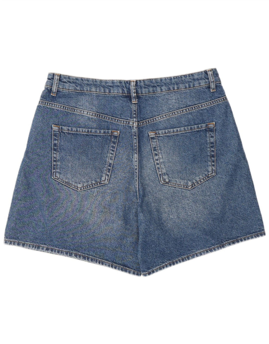 BENETTON Mens Denim Shorts W32 Medium Blue Cotton