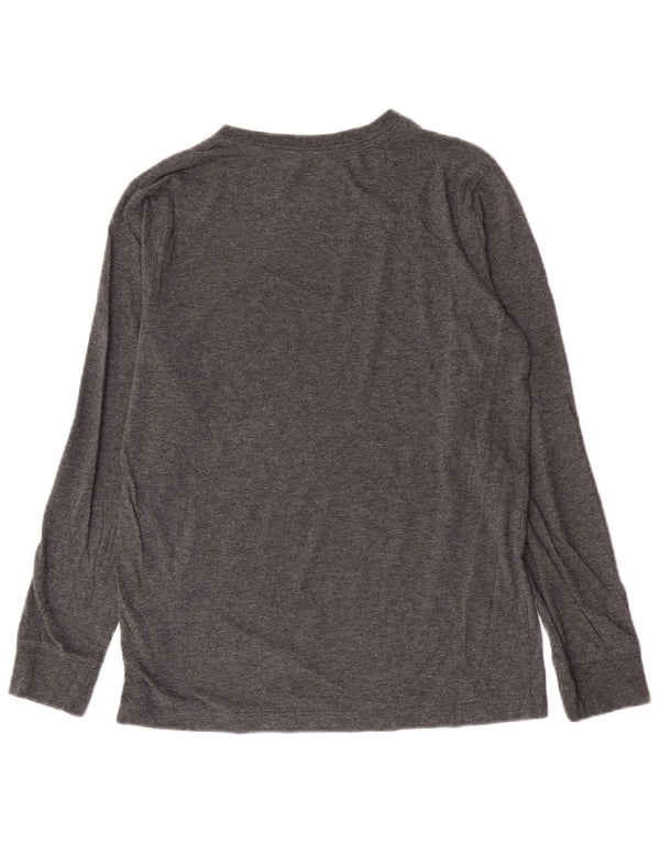 Hurley Boys Graphic Top Manga Larga 13-14 Años XL Gris Algodón