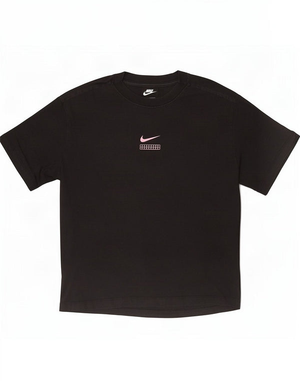 Nike Camiseta gráfica extragrande para mujer UK 10 Small Black Cotton