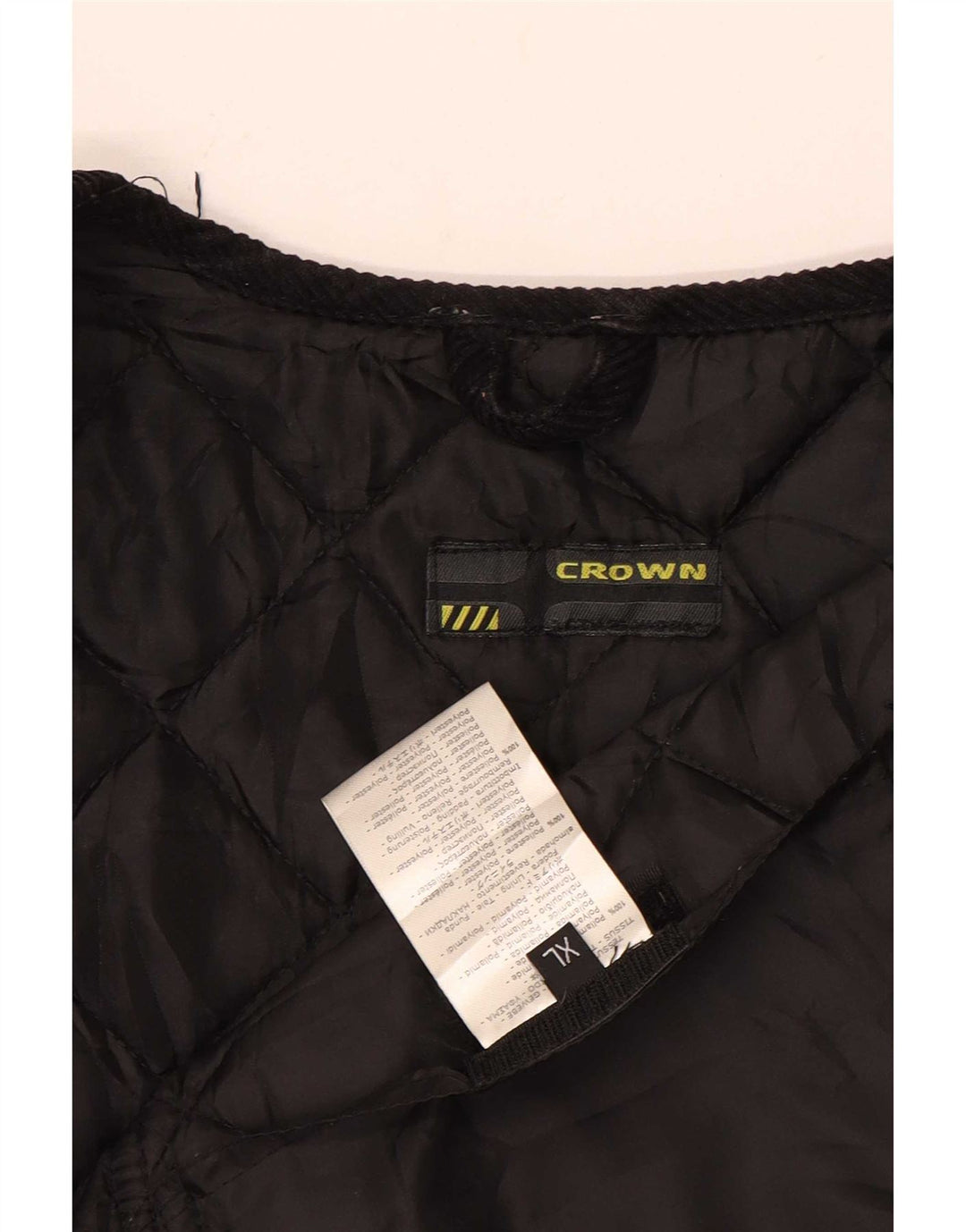 Chaleco acolchado Crown para hombre UK 42 XL Poliamida negra