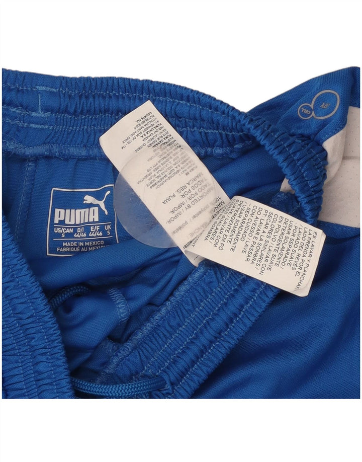 PUMA Shorts deportivos para hombre Poliéster color block azul pequeño