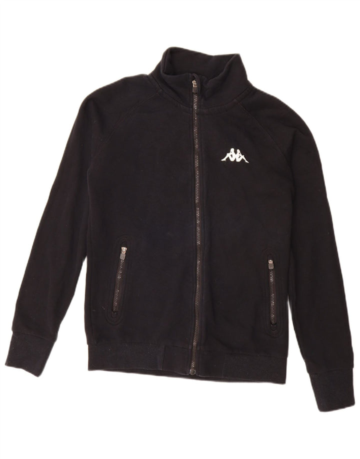 Kappa - Chaqueta de chándal para mujer, talla 40, talla grande, algodón negro
