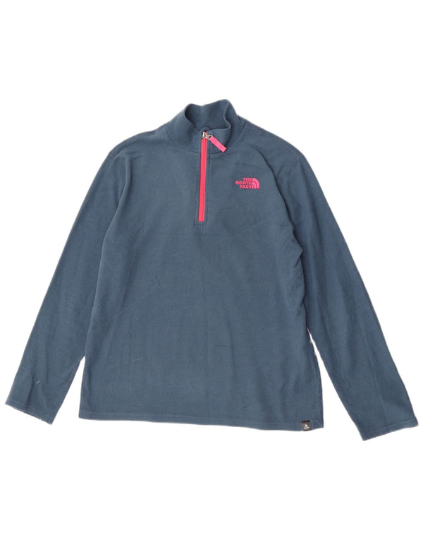 The North Face Jersey polar con cremallera y cuello para niña 13-14 años XL Azul Poliéster