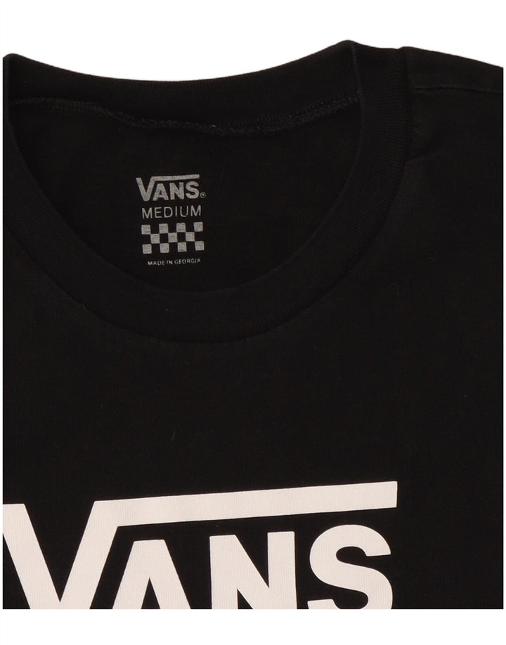 Vans - Camiseta gráfica para mujer, talla 40, talla M, color negro
