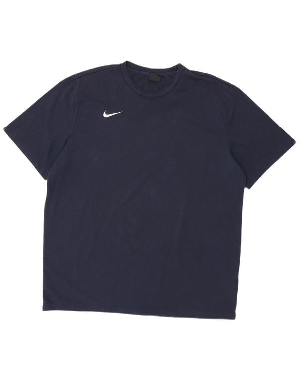 Nike - Camiseta Dri Fit para hombre, talla 2XL, algodón azul marino