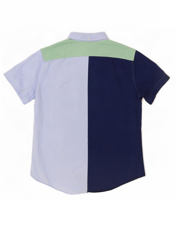 Tommy Hilfiger Camisa de manga corta para hombre, talla grande, color azul marino