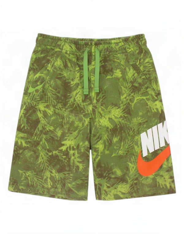 Nike Pantalones cortos deportivos gráficos para niños 13-14 años XL Algodón de camuflaje verde