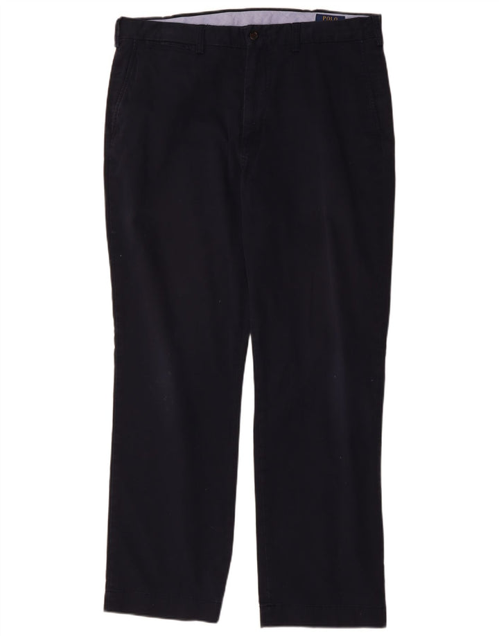 POLO RALPH LAUREN Pantalón chino de corte clásico para hombre W36 L32 Azul marino