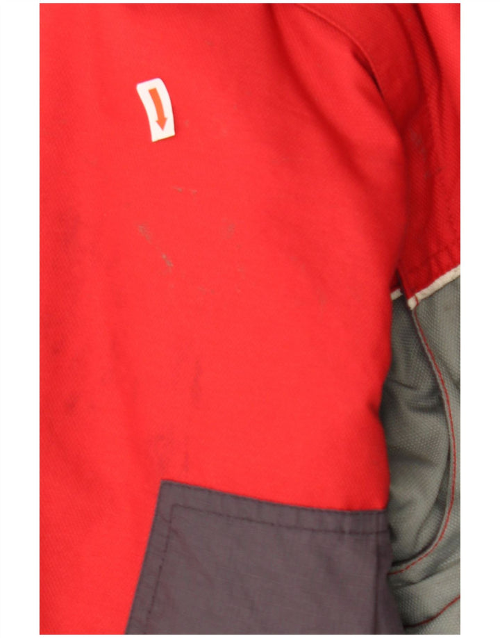 Anzi Besson Chaqueta cortavientos para hombre UK 42 XL Bloque de color multicolor