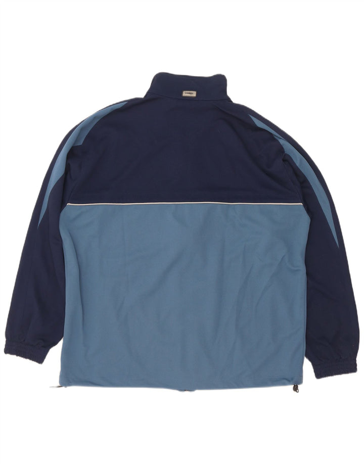 Diadora Chaqueta de chándal para hombre ES 40 Poliéster color block azul medio