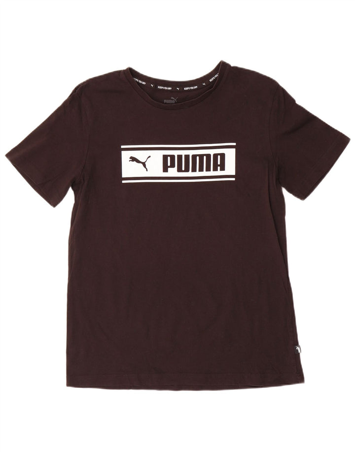 Puma - Camiseta gráfica para hombre, talla pequeña, color negro