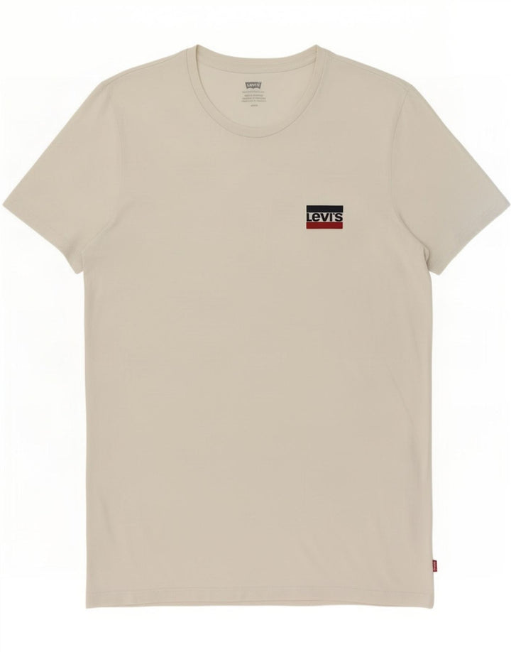 Levi's - Camiseta para hombre, talla grande, algodón blanco