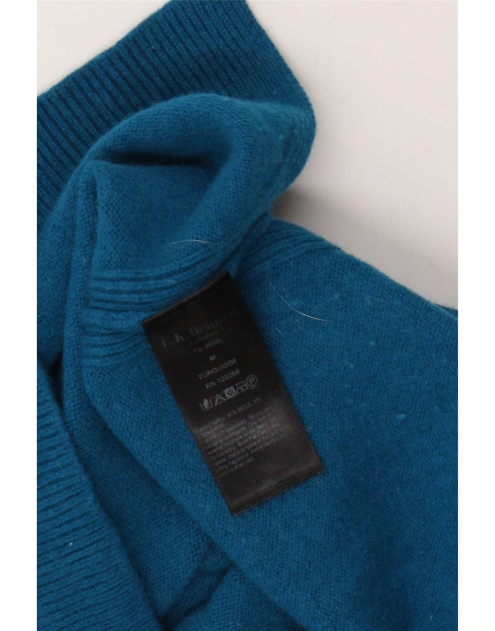 L.K. Bennett Jersey de cuello vuelto para mujer UK 14 Lana azul medio