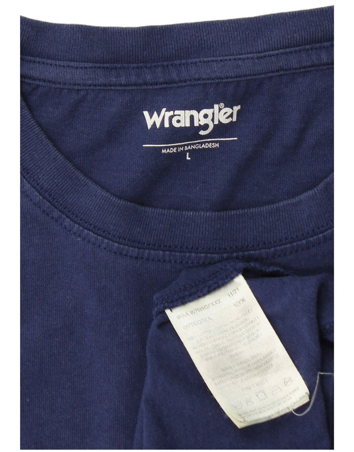 WRANGLER Camiseta Hombre Top Grande Azul Marino Algodón