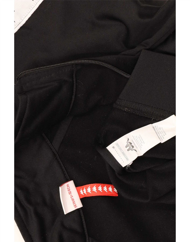 Kappa - Chaqueta de chándal con gráfico para niños, 13-14 años, color negro
