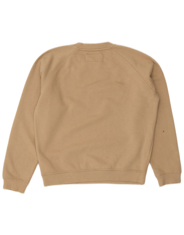 Jack Wills Sudadera extragrande para mujer, talla 8, algodón beige pequeño