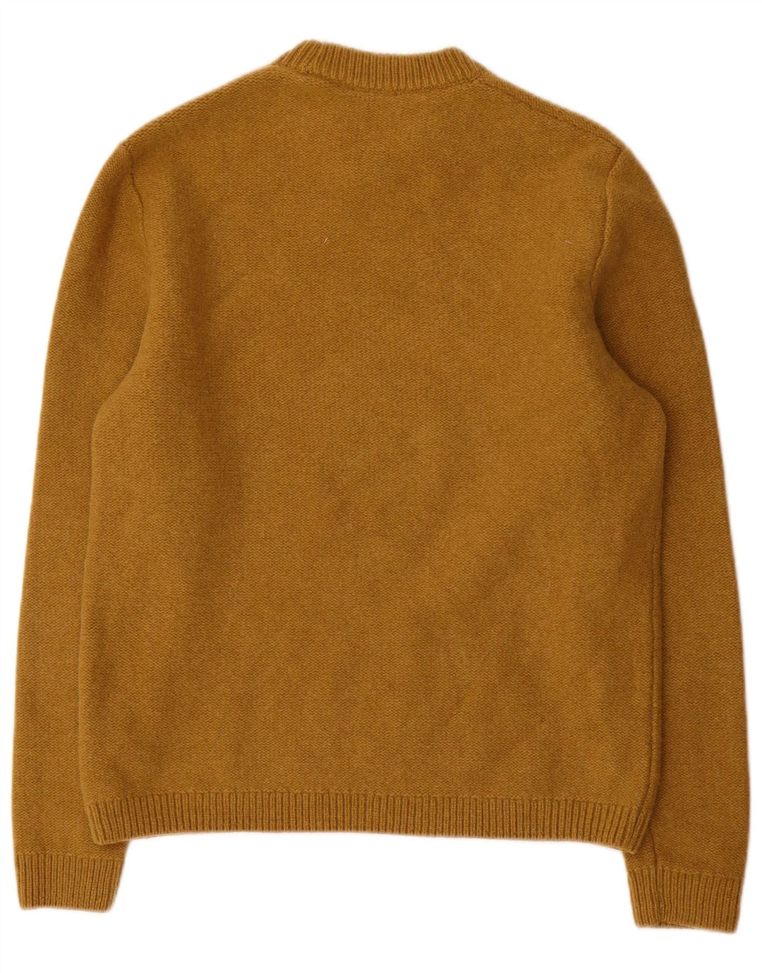 Cos - Jersey de cuello redondo para hombre, talla grande, lana marrón