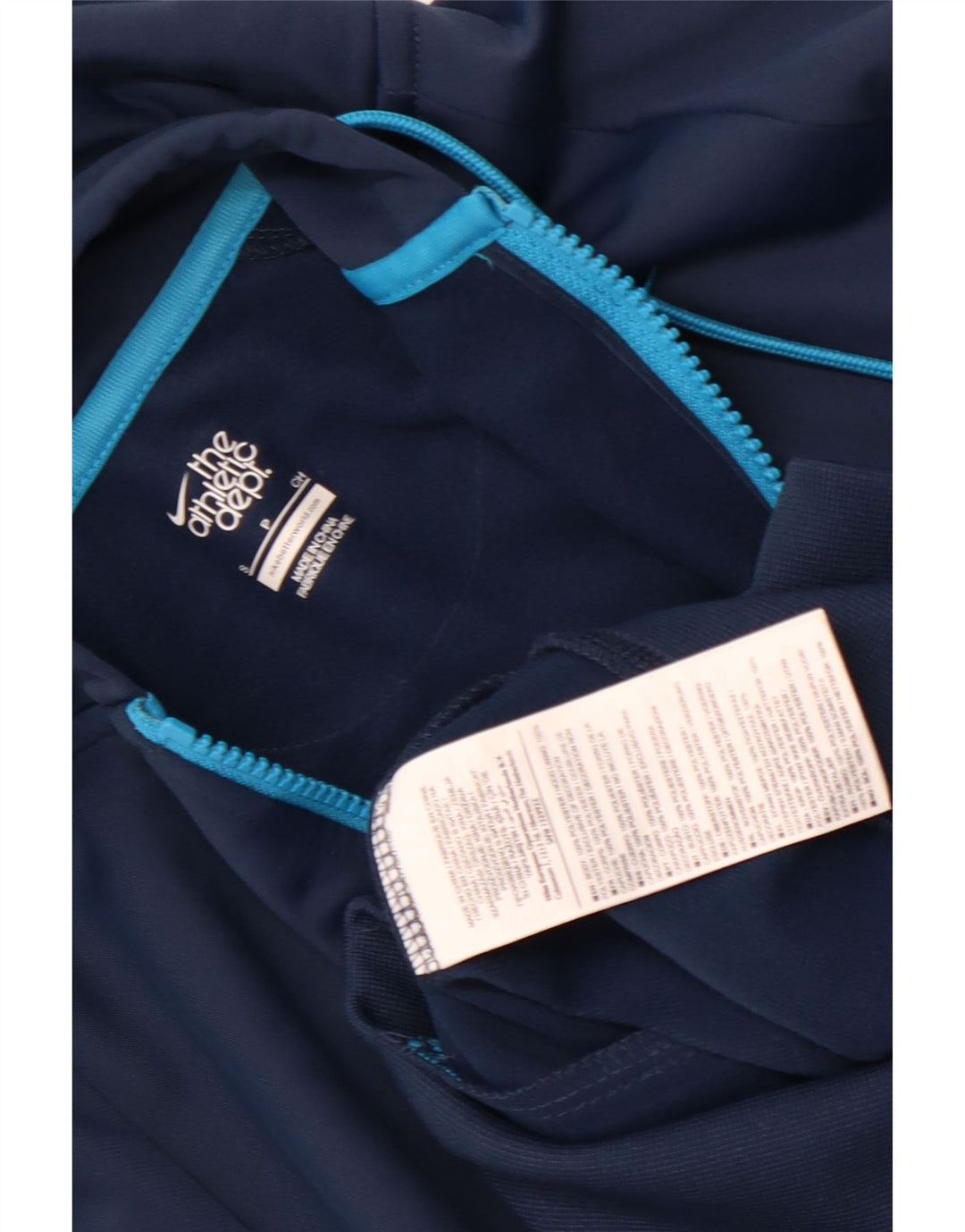 Nike Sudadera con capucha y cremallera para mujer UK 10 Small Azul marino Poliéster