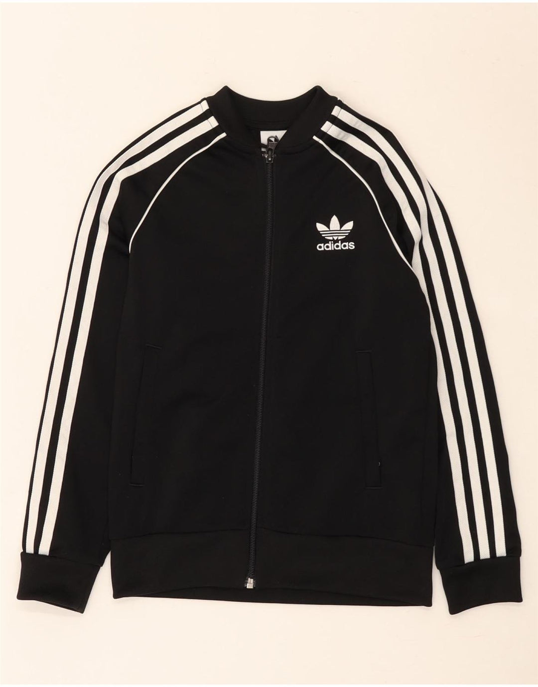 Adidas Chaqueta de chándal para niño 8-9 años Negro Poliéster