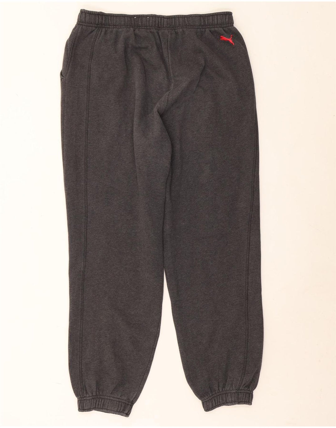 PUMA Pantalones de chándal con estampado gráfico para hombre Joggers Large Grey Cotton