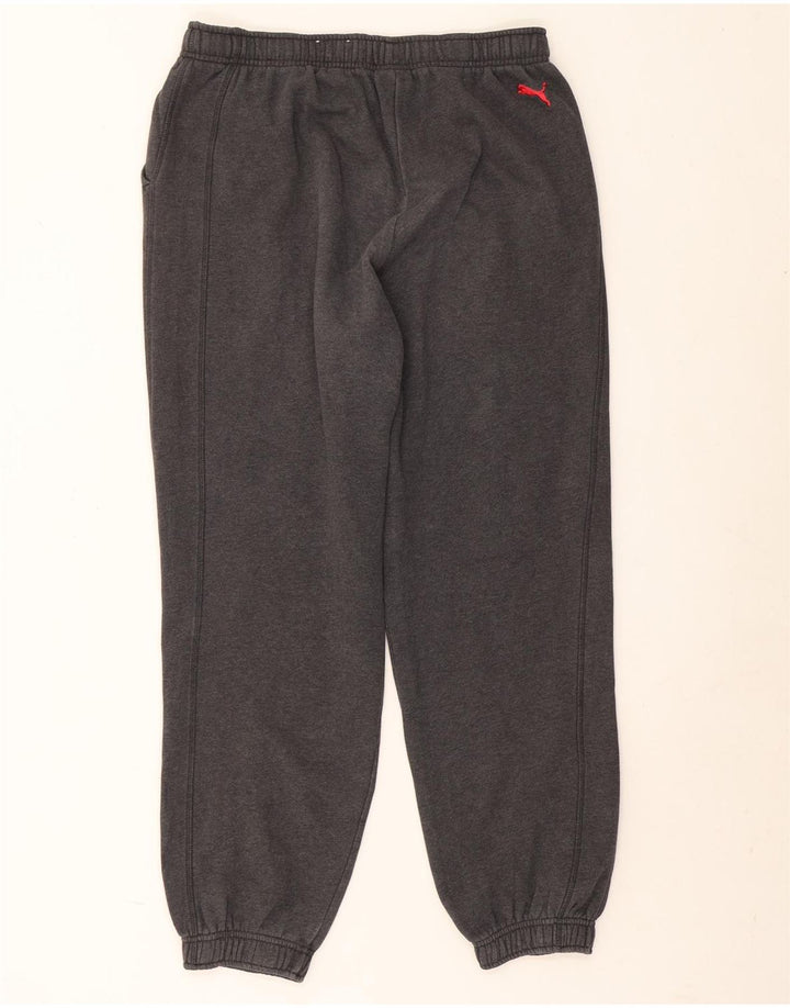 PUMA Pantalones de chándal con estampado gráfico para hombre Joggers Large Grey Cotton