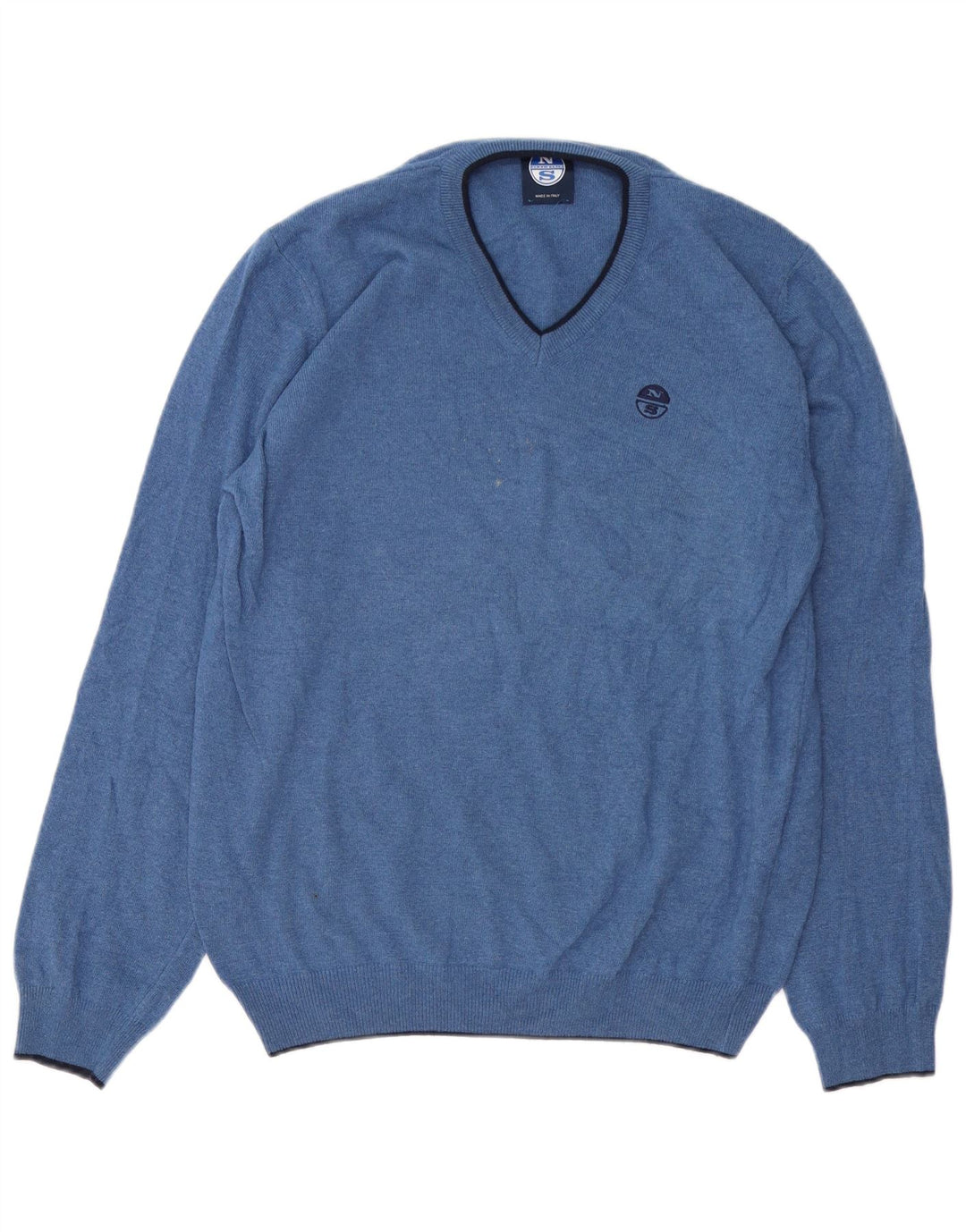 North Sails Jersey Con Cuello En V Para Hombre Large Poliamida Azul